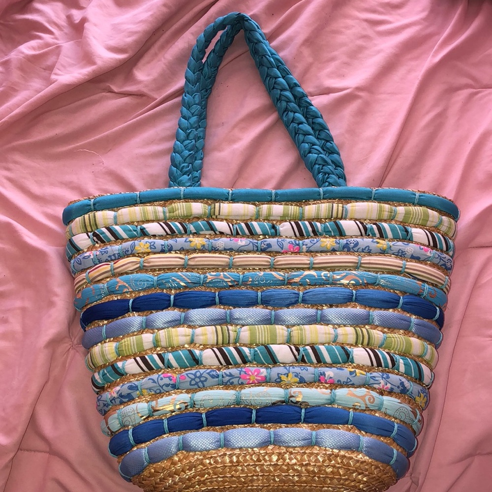 NEVER USED Crochet Beach Bag/ Tote Bag